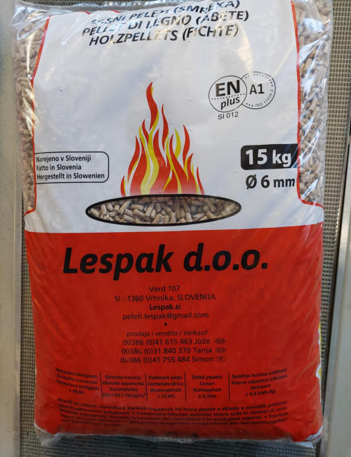 Prodaja peletov Vrhnika