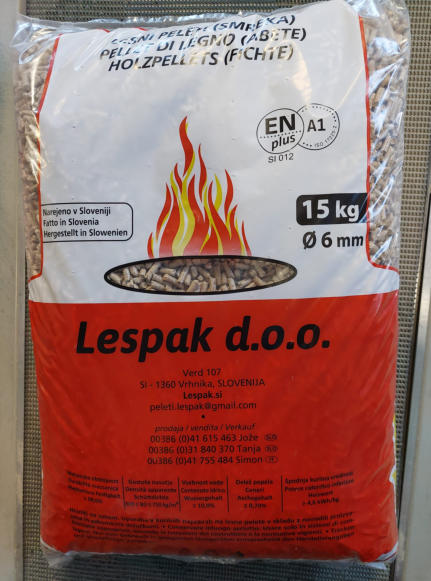 Prodaja peletov Vrhnika